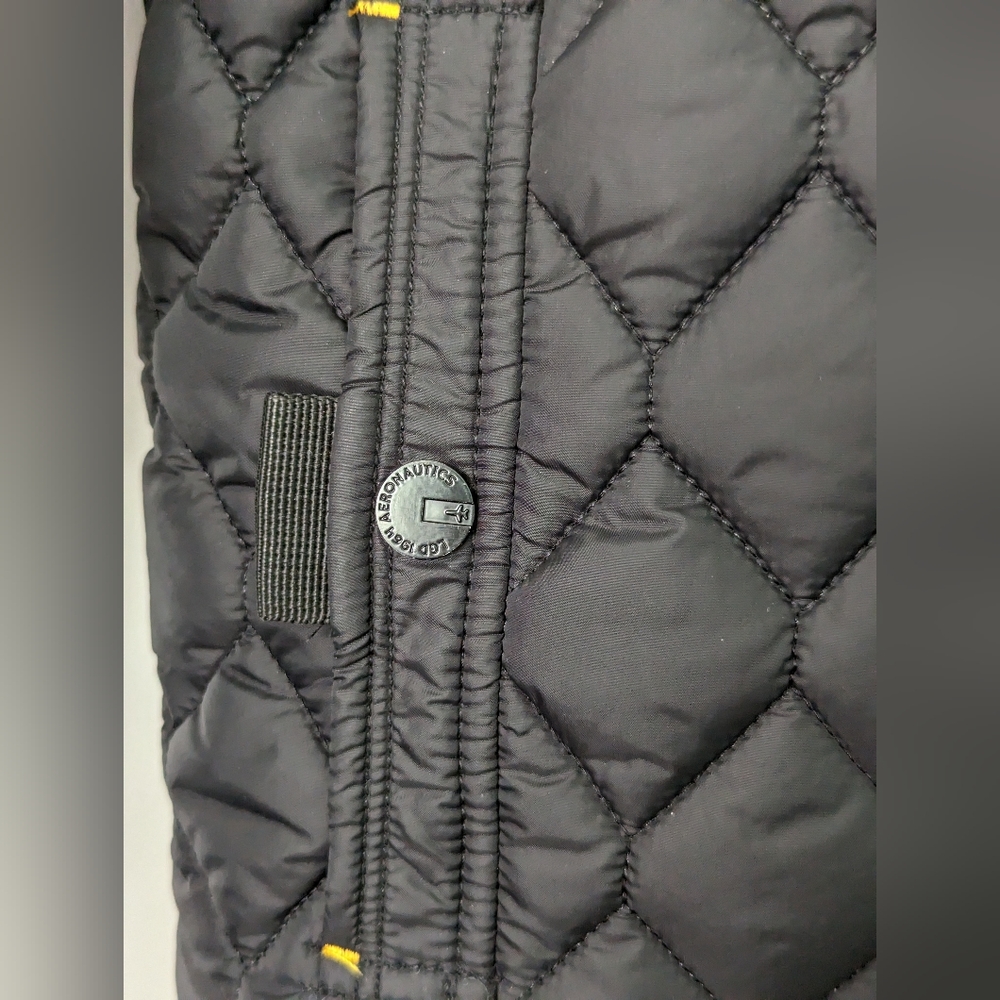 Black LGD 1964 Aeronautical Aviation Aviator Bomber Jacket | Utility Core - Picture 3 of 14